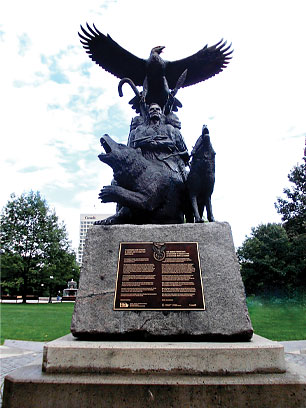 Canadian Aboriginal War Veterans Memorial.